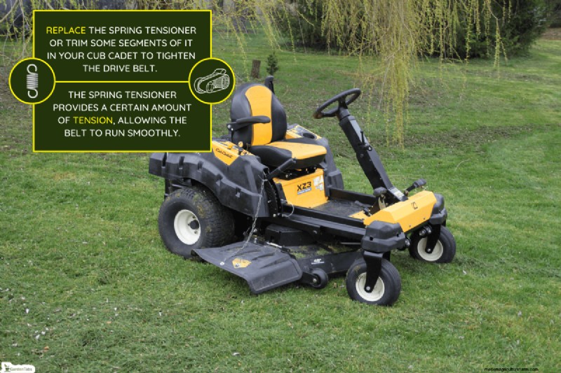 How To Tighten Drive Belt On Cub Cadet?