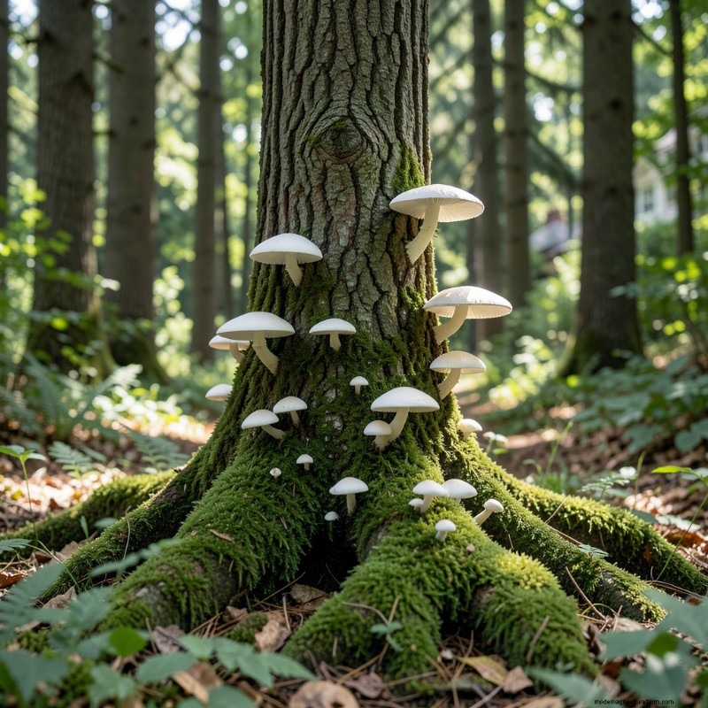 Identifying White Mushrooms on Trees: A Forager s Guide