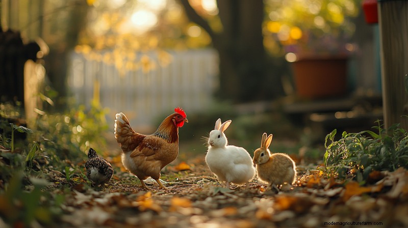 Co-housing Rabbits & Chickens: A Comprehensive Guide for Homesteaders