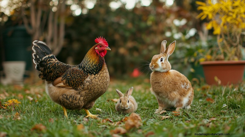 Co-housing Rabbits & Chickens: A Comprehensive Guide for Homesteaders