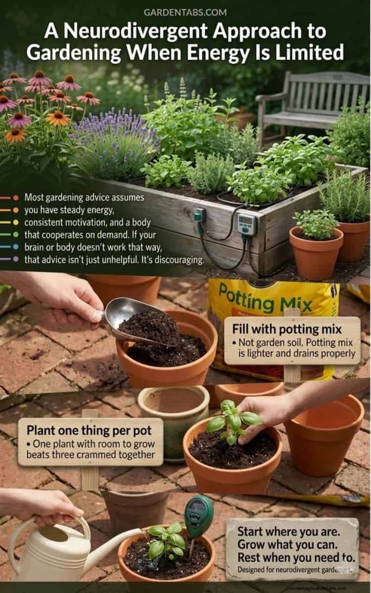 Gardening for Neurodivergent Individuals: Low-Energy Strategies