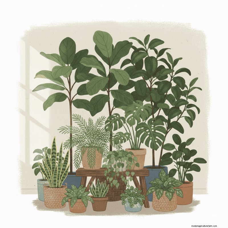 Stylish Houseplant Arrangements: Balancing Tall & Small Plants