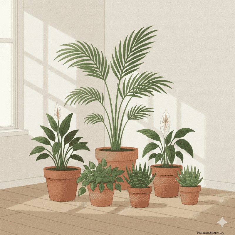 Stylish Houseplant Arrangements: Balancing Tall & Small Plants