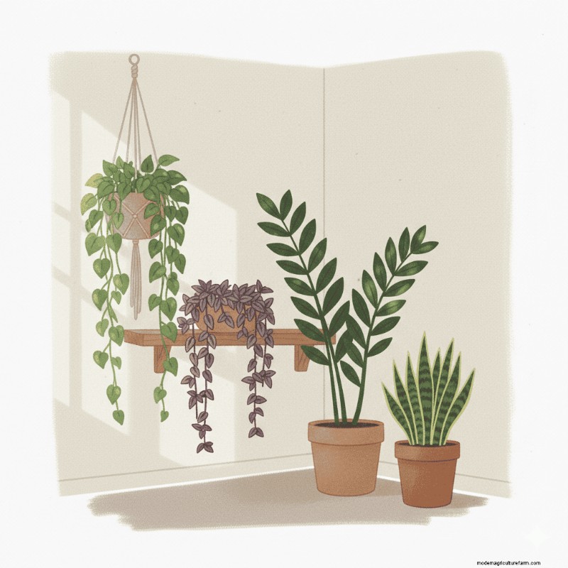 Stylish Houseplant Arrangements: Balancing Tall & Small Plants