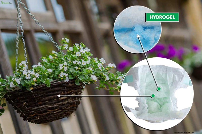Diapers as Moisture Retainers: A Gardening Hack for Hanging Baskets