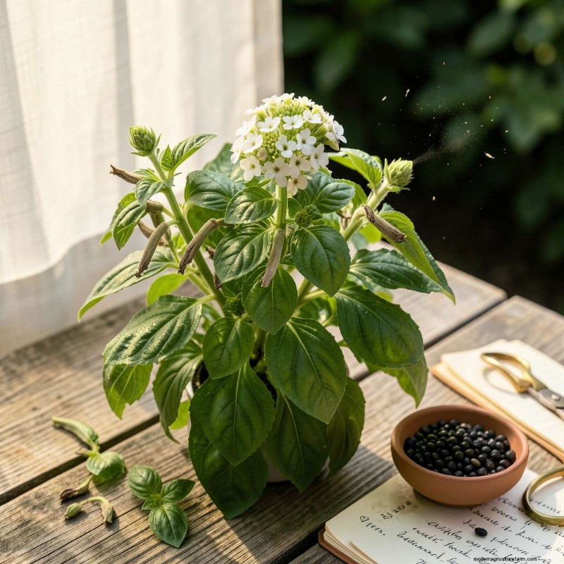 Harvesting Basil Seeds: A Practical Guide to Sustainable Herb Gardening