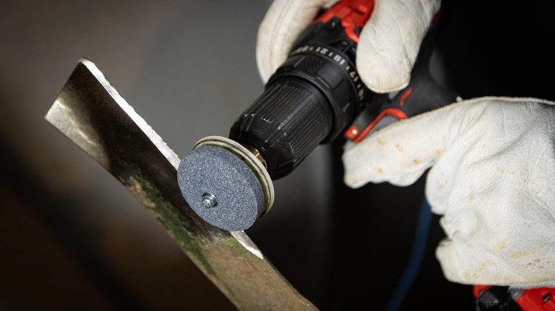 Quick, Affordable Lawn Mower Blade Sharpening with a Power Drill