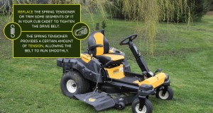 Como apertar a correia de transmissão no Cub Cadet?